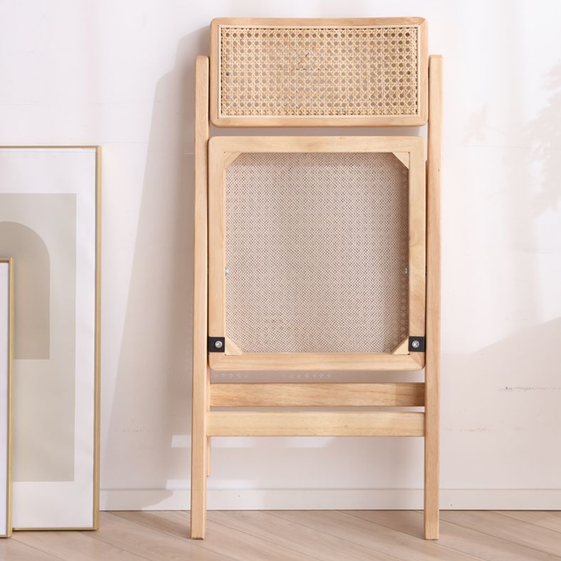 Silla de comedor de estilo escandinavo, silla de comedor de madera con respaldo abierto para restaurante