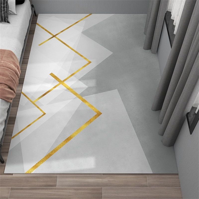 Simplicity Area Rug Abstract Rug Stain Resistant Anti-Slip Carpet for Room