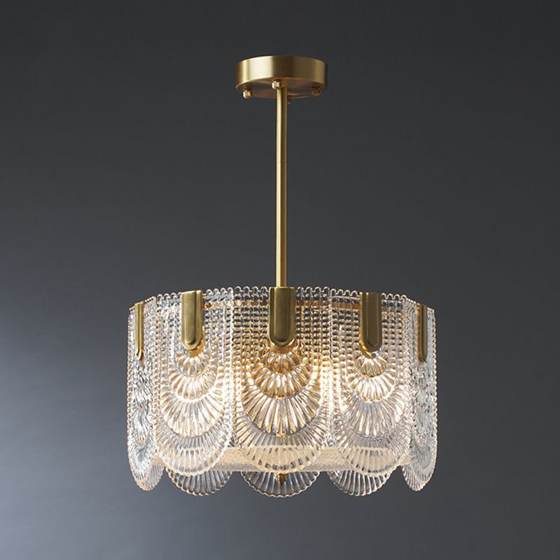 Moderne luxe stijl cirkelvormige hangende kroonluchter glazen kroonluchter verlichtingsarmaturen