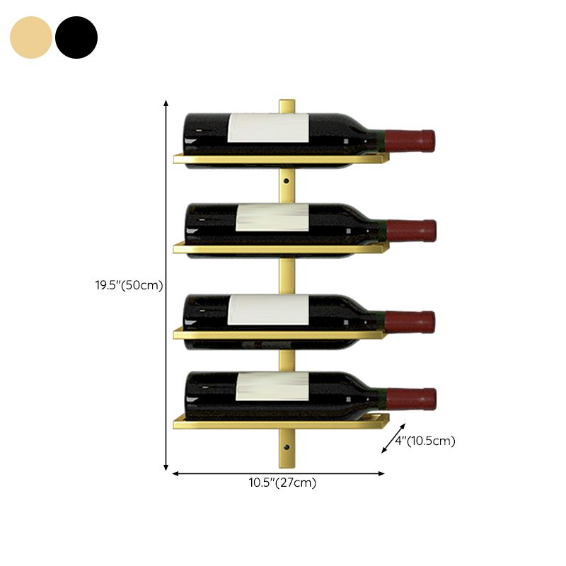 Wall Mounted Wine Bottle Holder Contemporary Metal Wine Rack Bottle