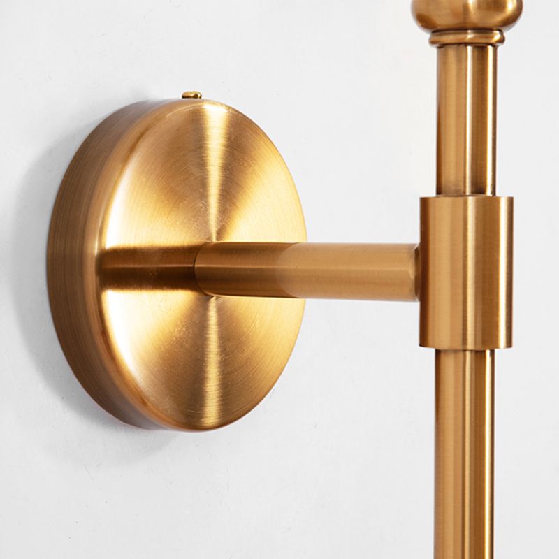 Nordic Style Metal Wall Light Globe Shape Wall Sconce with Crystal for Living Room