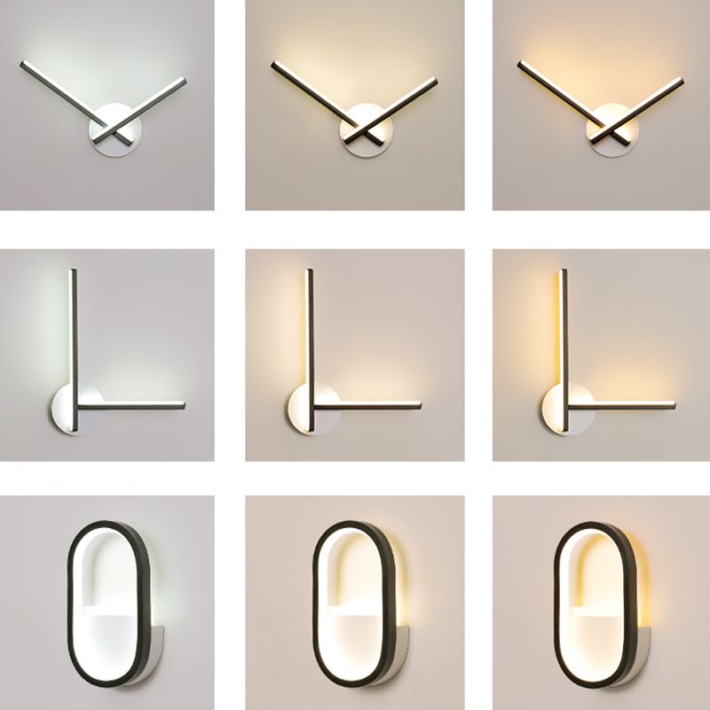 Lampade a sconde lineari in stile minimalista moderno lampade a parete in metallo