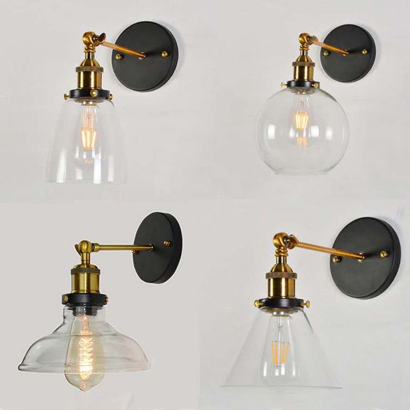 American Retro Style Armed Applexion luminaire Verre 1 Approche