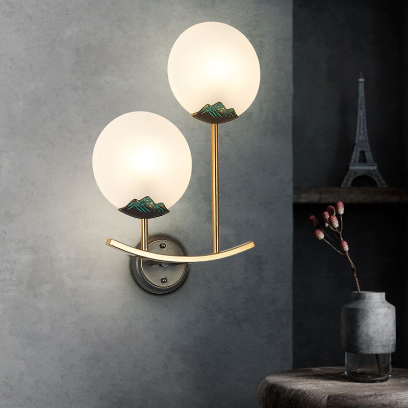 Lampada moderna del cerchio in metallo lampada a monte armato Prontone della parete in ottone per soggiorno