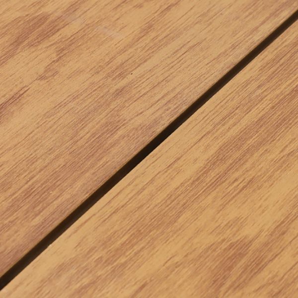 Farmhouse Style Dining Table Wooden and Metal Rectangle Shape Water Resistant Table