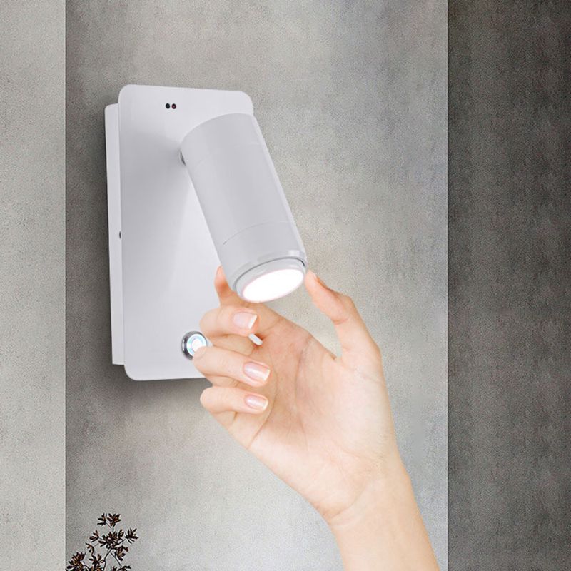 Modern Geometric Shape Wall Sconce Reading Wall Light with Acrylic Shade for Bedroom