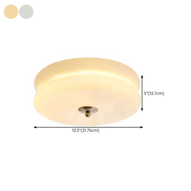 Glass Flush Ceiling Light Modern Flush Mount Ceiling Fixture for Bedroom