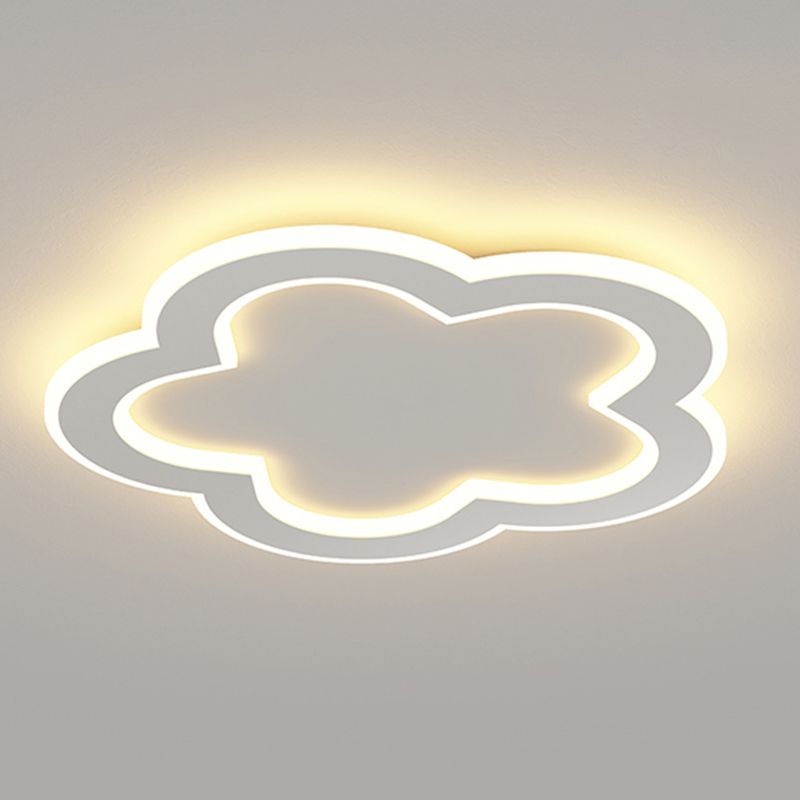 Plafonnier ombragé en métal, plafonnier LED de style moderne