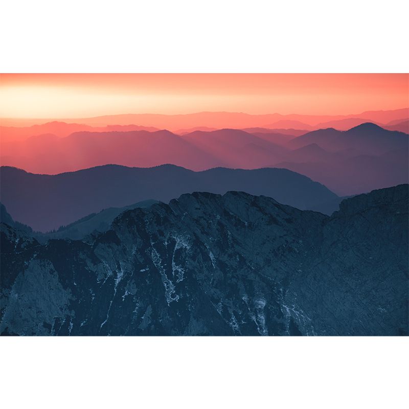 Scene Sky Mountain Wall Mural Wallpaper Photography Mildew Resistant Wall Art