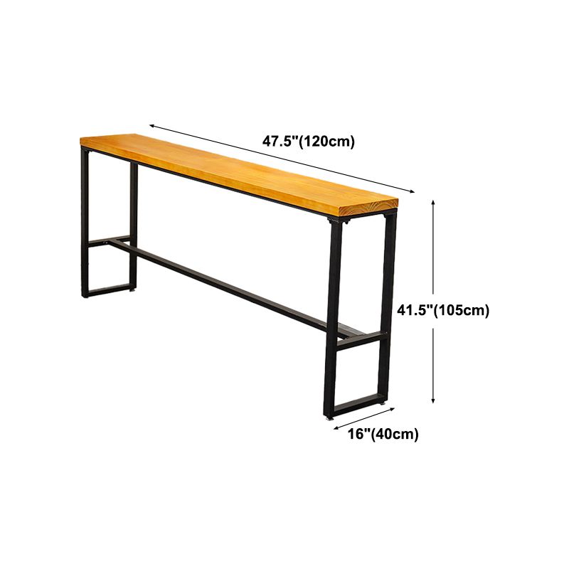 Mesa de barra de boba de madera rectangular moderno barra de interior/mesa de comedor