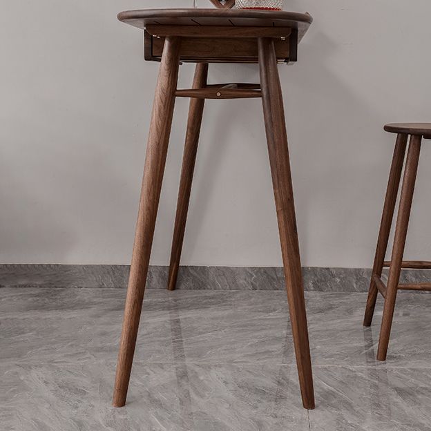 Contemporary Bar Dining Table Kitchen Rectangle Wood Bar Table