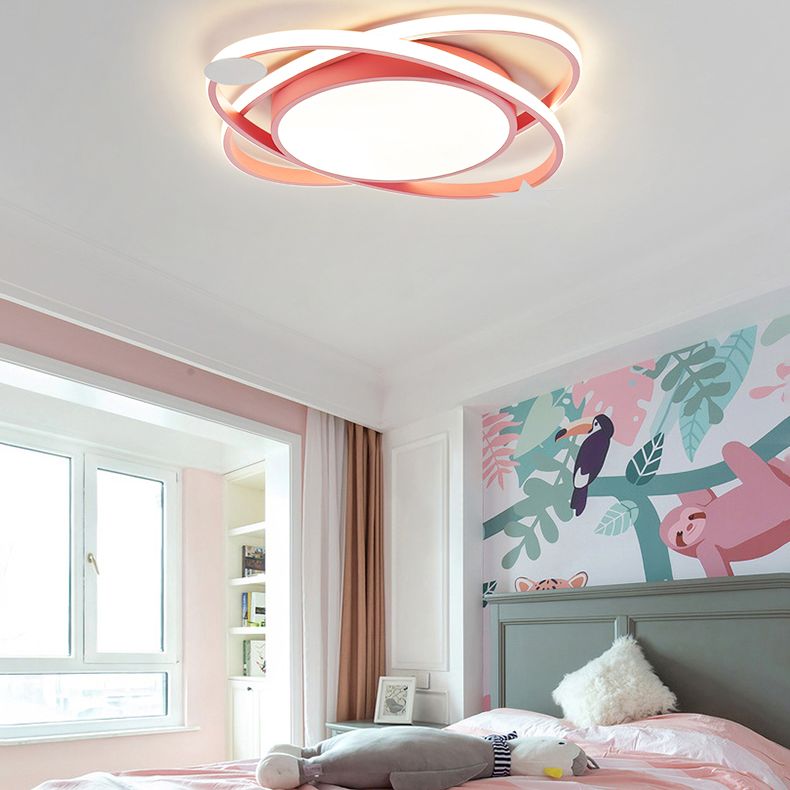 Metal geométrico de montaje ligero de estilo moderno 1 Cabeza de montaje de la cabeza de montaje de luces para niños habitación