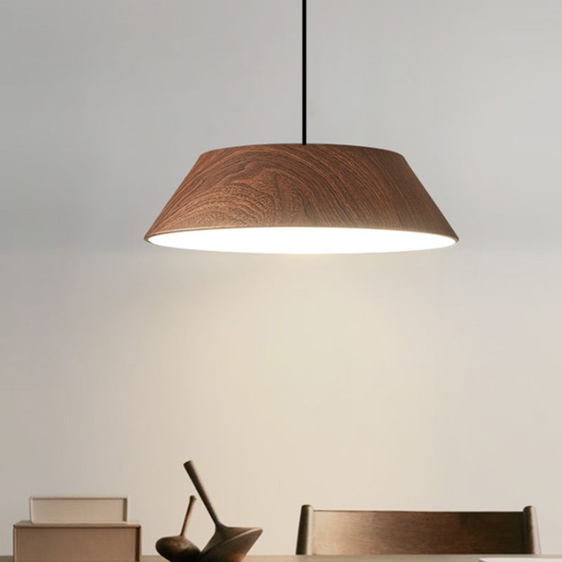 Geometric Shape Metal Hanging Light Modern 1 Light Hanging Mount Light Fixtures in Brown