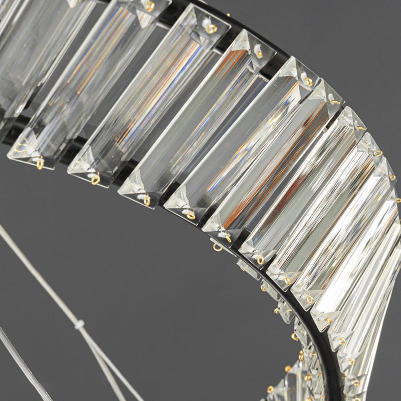 1-Licht-Kristallhänge-Leuchte moderne LED-Anhängerlampe für Schlafzimmer