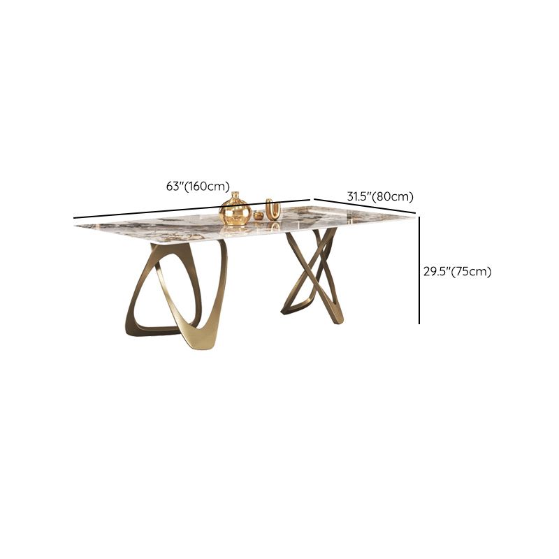 Nordic 1/3/4/5/8 Pieces Dining Set Rectangle Stone Dining Table for Dining Room