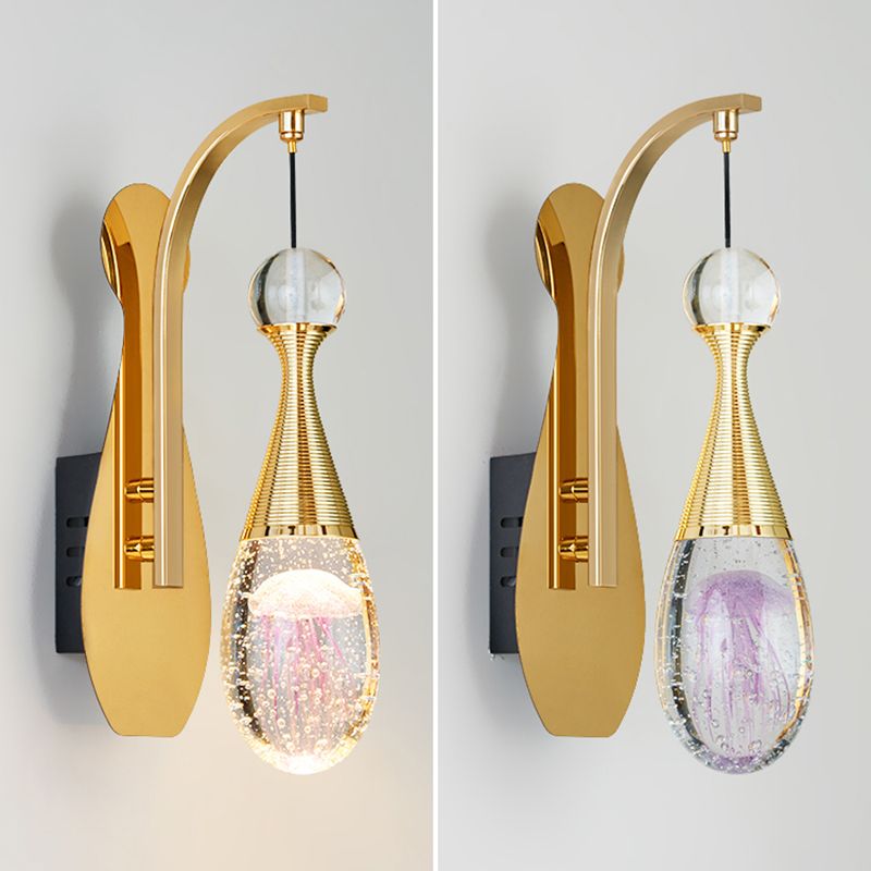 Éclairage de mur de style postmoderne à 1 lumière à 1 lumière pour chambre à coucher