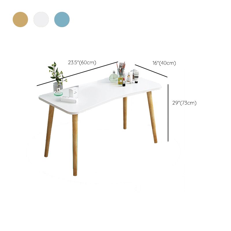 Modern Wood Make-up Vanity Mirrored Dressing Table Stool Set