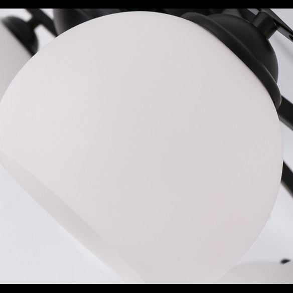 Luxe Amerikaanse stijl Flush Mount plafondlamp Witglas plafondlicht voor thuis