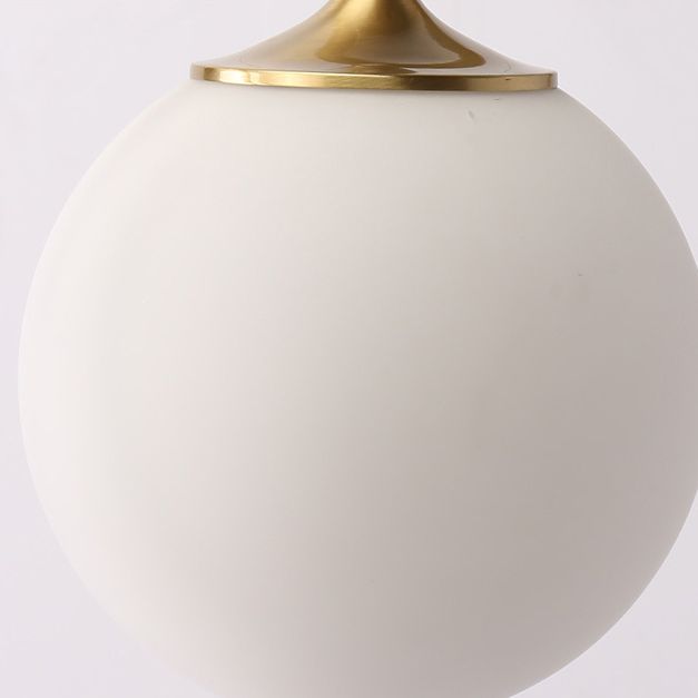 Contemporary Hanging Ceiling Light Global 1-Light White Glass Ceiling Pendant Light