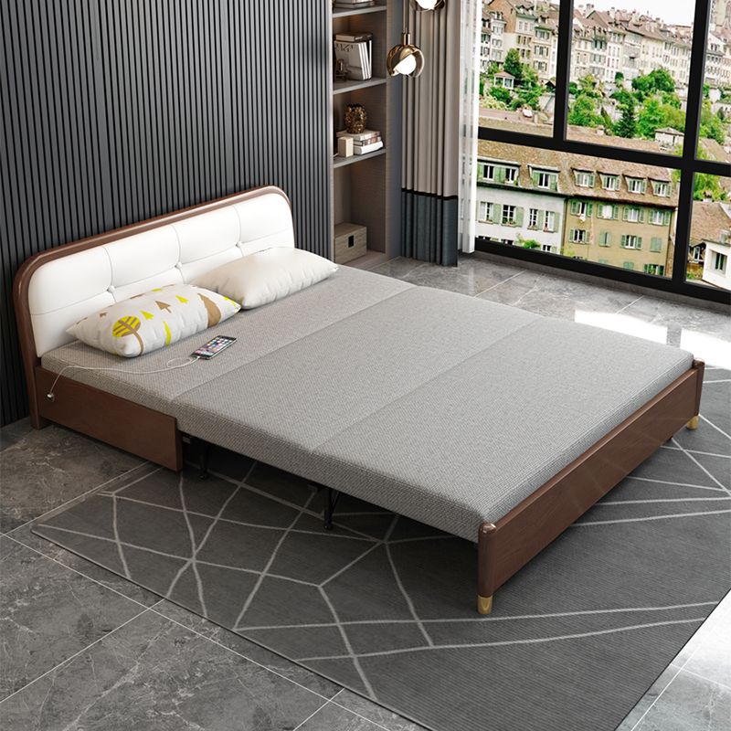 Contemporary Convertible Armless Cotton Blend Bed Sofa Couch