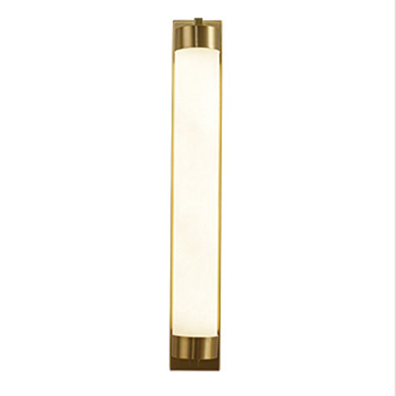 Chinese Brass Wall Light Gold LED Wall Sconce with Mica for Living Room