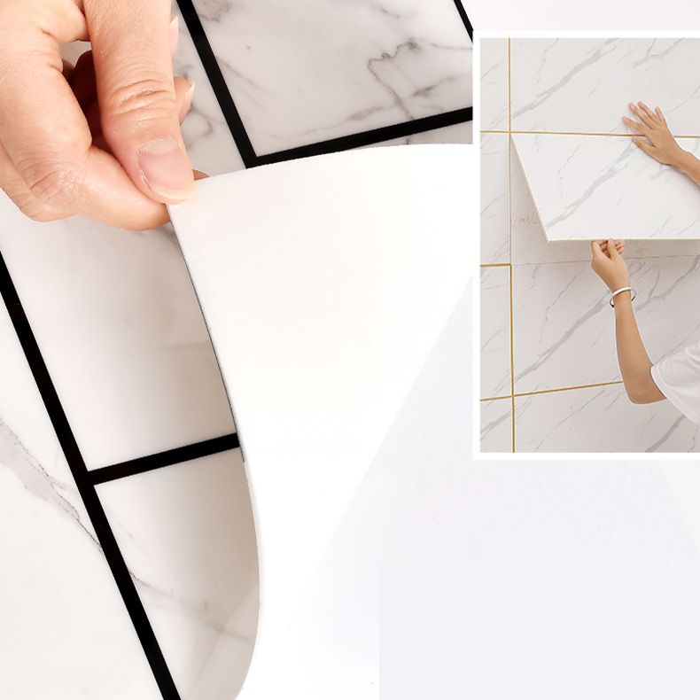 Brick Joint Peel & Stick Tile 12" x 24" Rectangular PVC Wallpaper