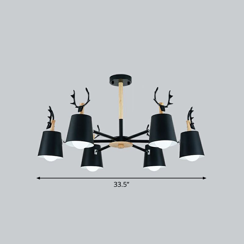 Lustre pivotable Light Nordic Nordic Metal Living Room Pendant Lighting