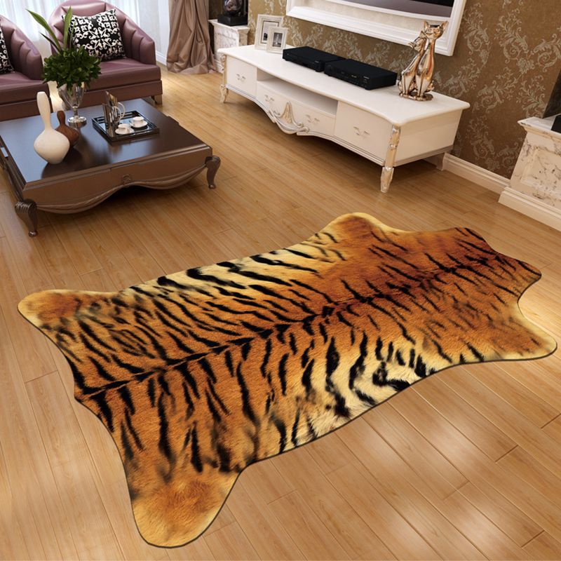 Novelty Shape Animal Skin Rug Multi-Color Creative Area Rug Synthetics Non-Slip Easy Care Carpet for Living Room
