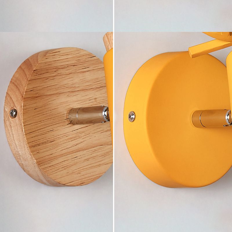 Unique Shape Wall Lighting Modern Style Metal 1 Light Sconce Lamp for Bedroom