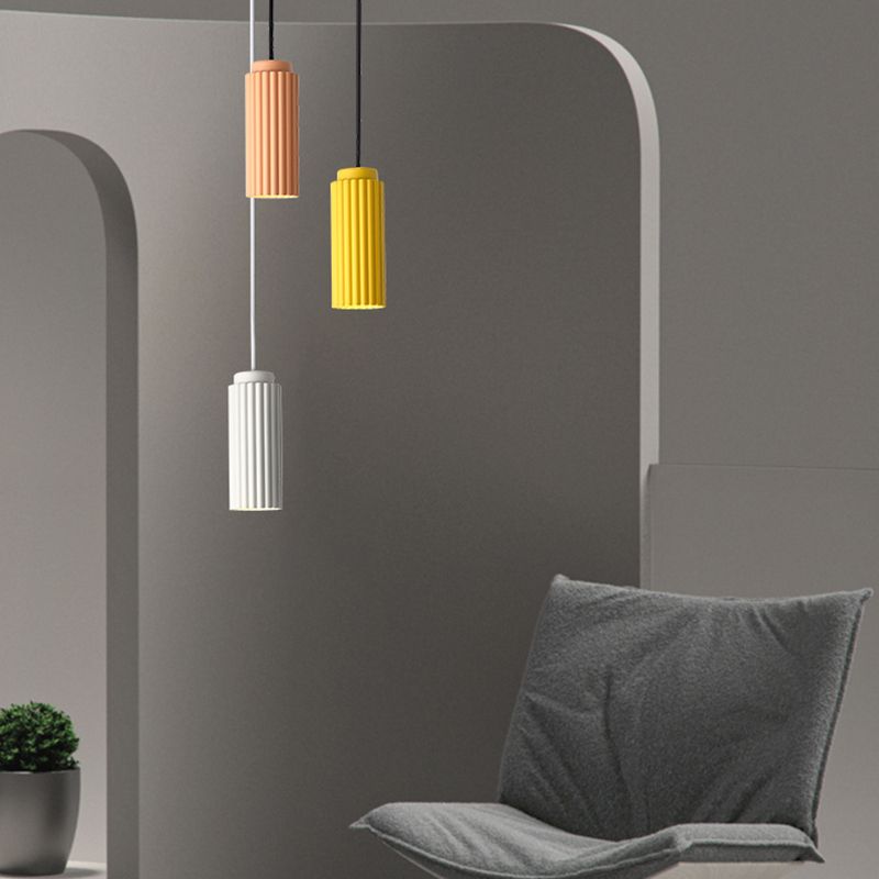 Cilindrische slinger licht macaron metaal 1 bol woonkamer hangende lamp armatuur