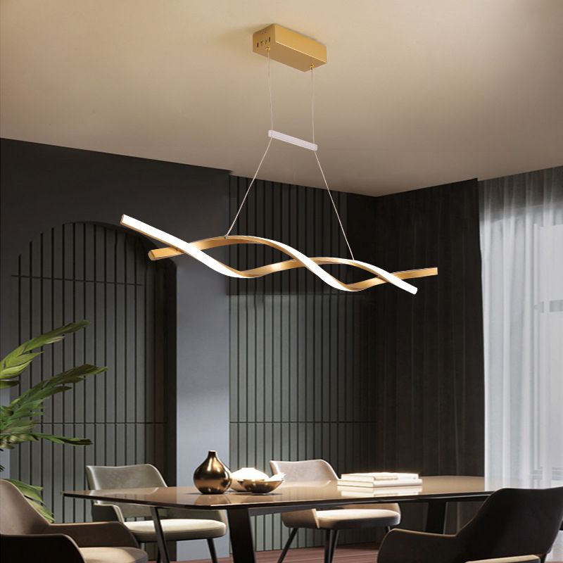 Contemporary Style Island Light LED Pendant Light Fixtures for Living Room Coffee Shop