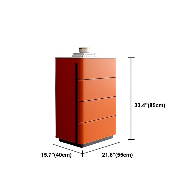 21.6" W Slate Chest Modern Style Vertical Dresser with Multi Drawers