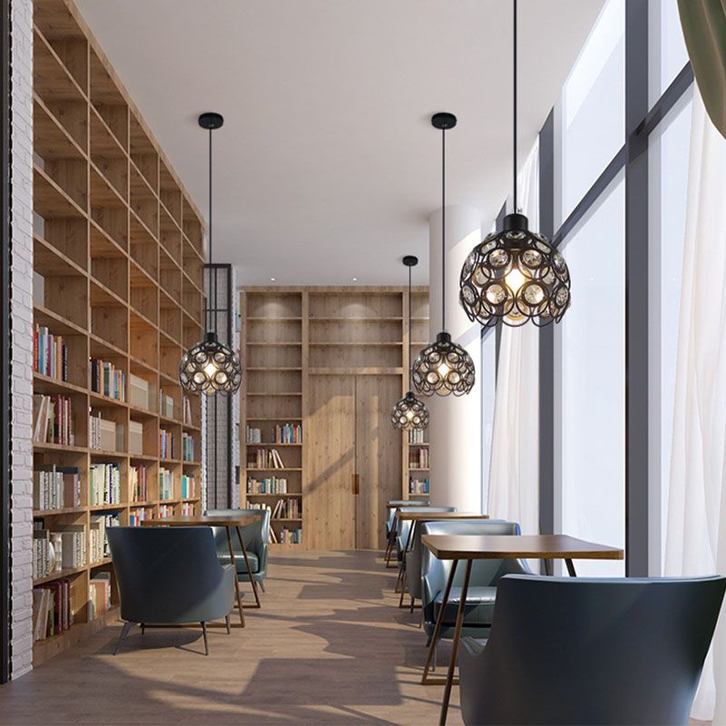 Nouveauté moderne Crystal Dome Light Light Modern Style LED Pendentif Light pour le chevet Bar