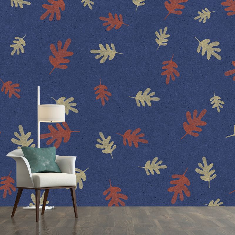 Illustration Stain Resistant Mural Wallpaper Plant Printing Indoor Wall Mural