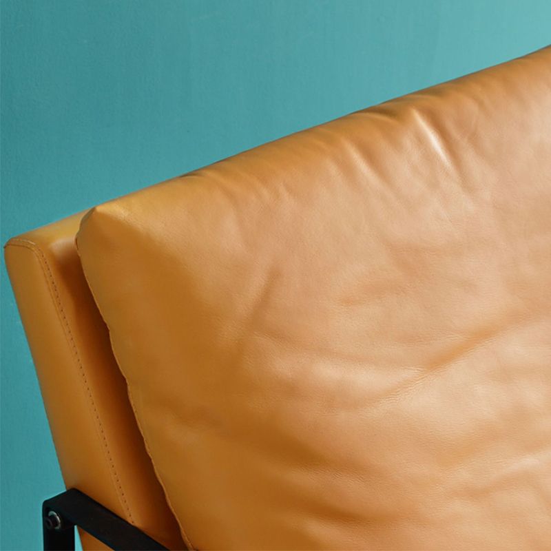 Microfiber and Genuine Leather Genuine Leather Sled Accent Chairs
