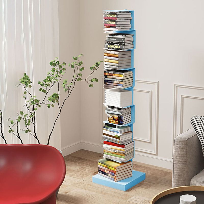 Contemporary 13.77" Wide Geometric Book Shelf Iron Home Bookcase