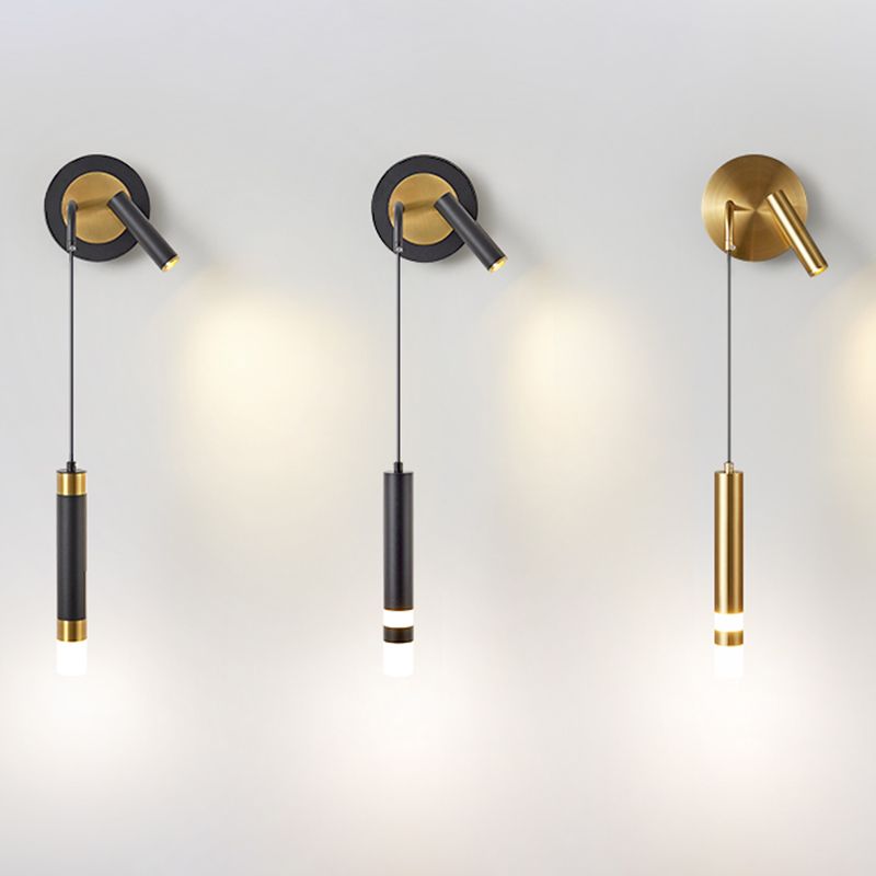 Lámpara de pared de lectura metálica moderna Fixtura de apliques de pared doméstica para sala de estar de dormitorio