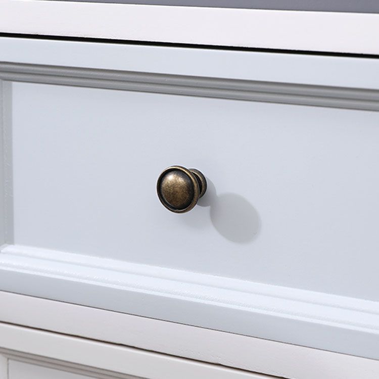 Retro Style Storage Chest Vertical Solid Wood Storage Chest Dresser for Bedroom