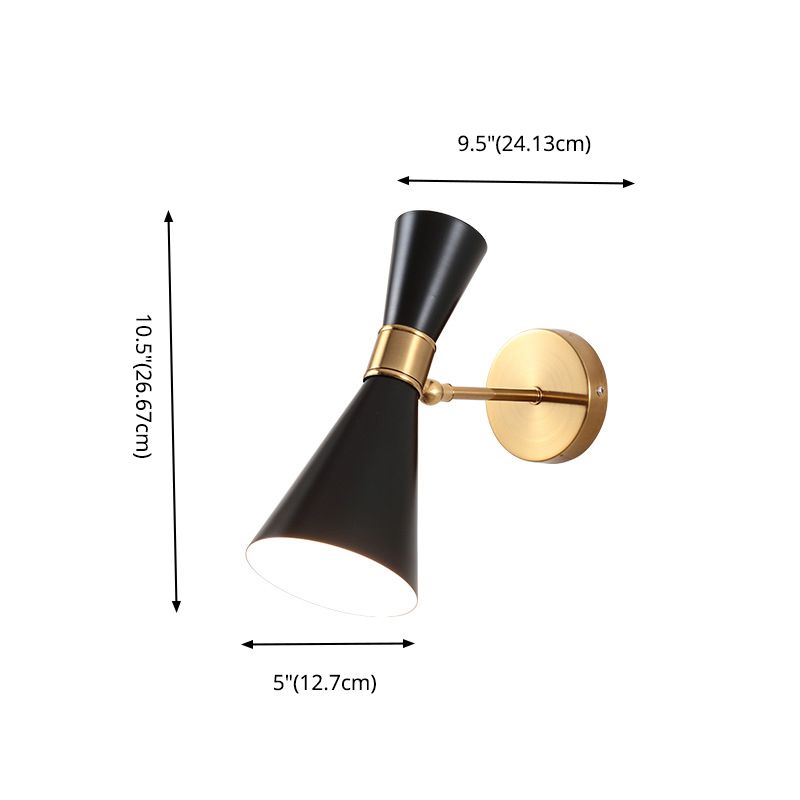 Lampada montata a parete di fiammata Postmoderna semplicità in metallo muro di scarico per soggiorno