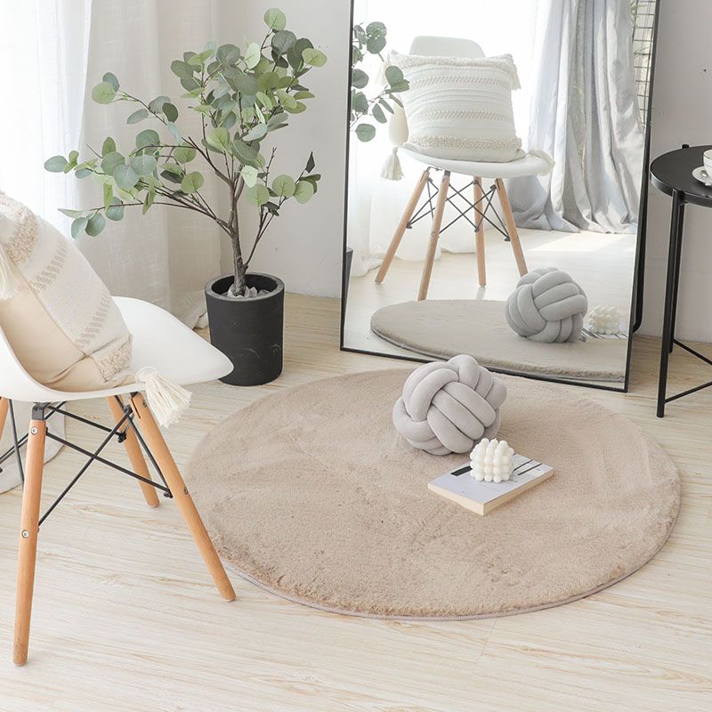 Tappeto bianco moderno moderno poliestere di colore puro tappeto non slittamento tappeto per arredamento per la casa