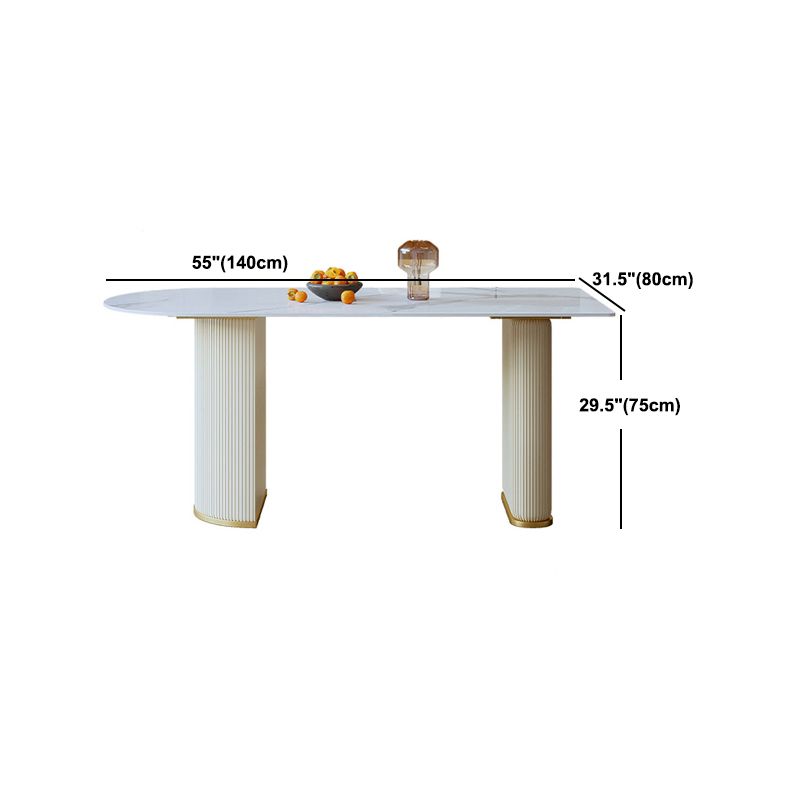 Glam Style Sintered Stone Dining Set 1/3/5 Pieces Dining Set for Dining Areas