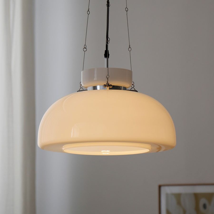 1-licht wit glas gesuspendeerde verlichting armatuur minimalisme hanglampje kit voor eetkamer