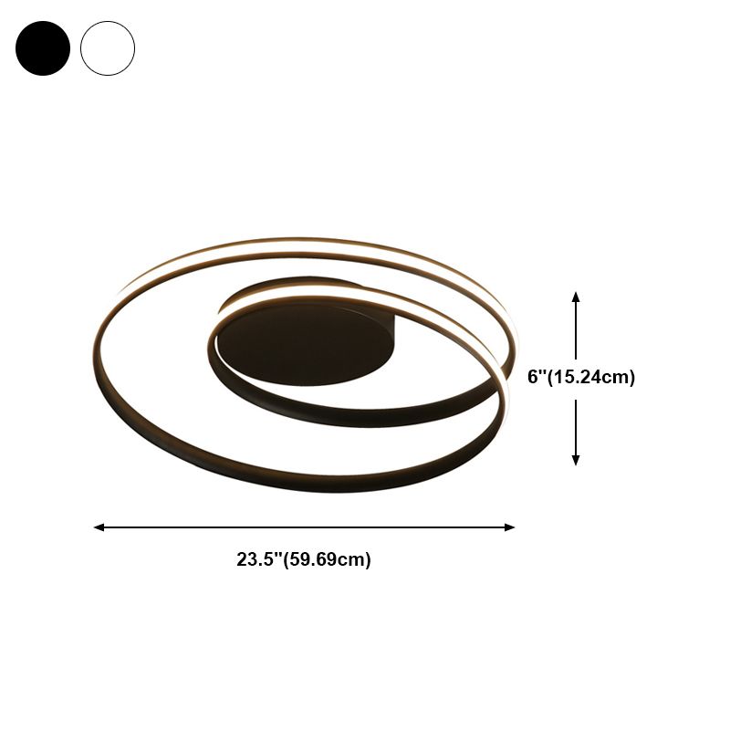 Plafonnier Cercle Simplicité Métal LED Près du Plafonnier