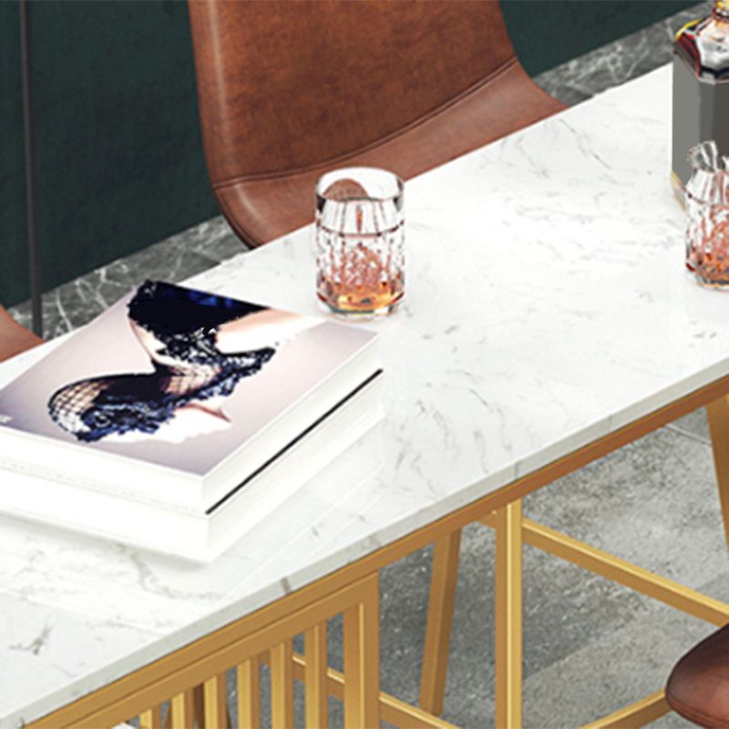 Modern Faux Marble Pub Set 1/3/4 Pieces Rectangle Bar Height Bar Set