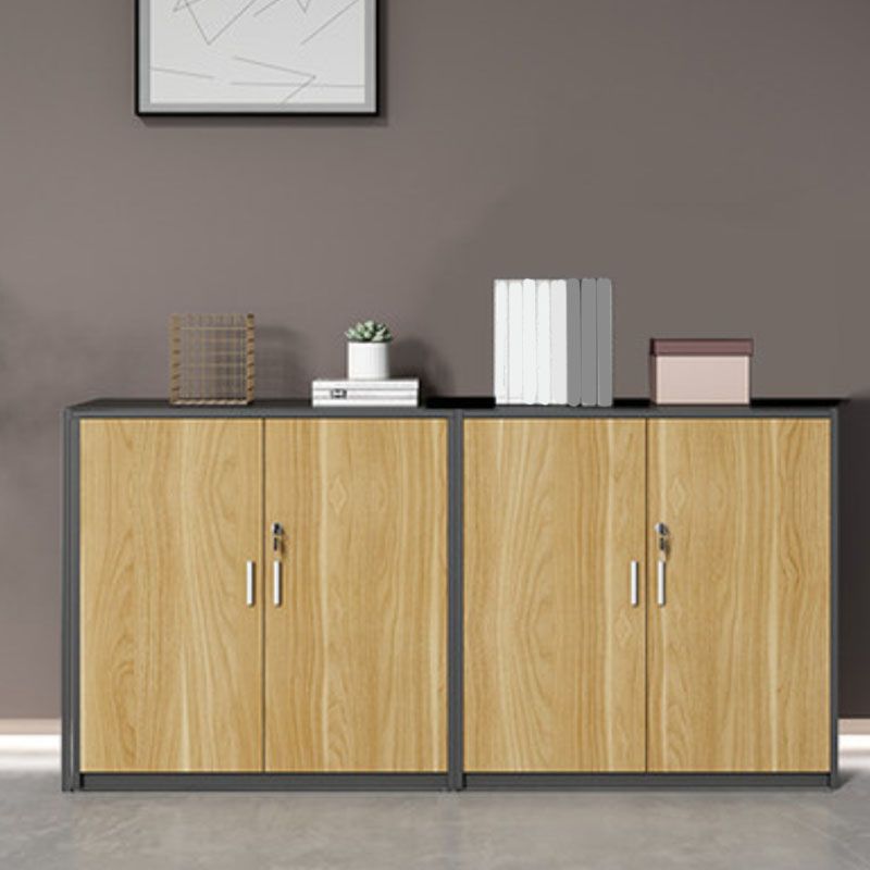 Lateral File Cabinet Wood Color Block Locking File Cabinet with Drawers