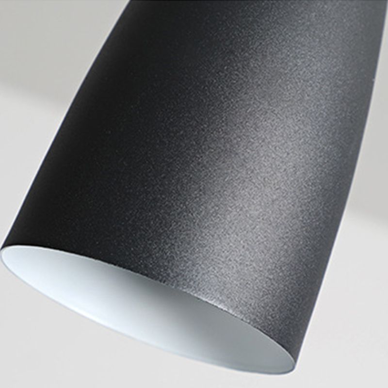 Lámpara colgante colgante moderna de Macaron Bell Luces colgantes de metal para restaurante para restaurante