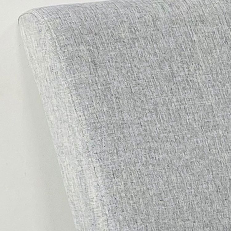 Sillón tapizado con respaldo macizo, sillón de comedor individual con patas de madera
