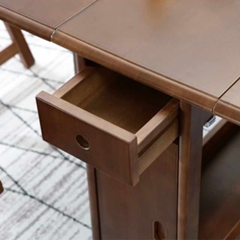 Table à manger moderne du milieu du siècle en bois massif 51,2 "L x 29,5" H TABLE (SEULEUR TABLE)
