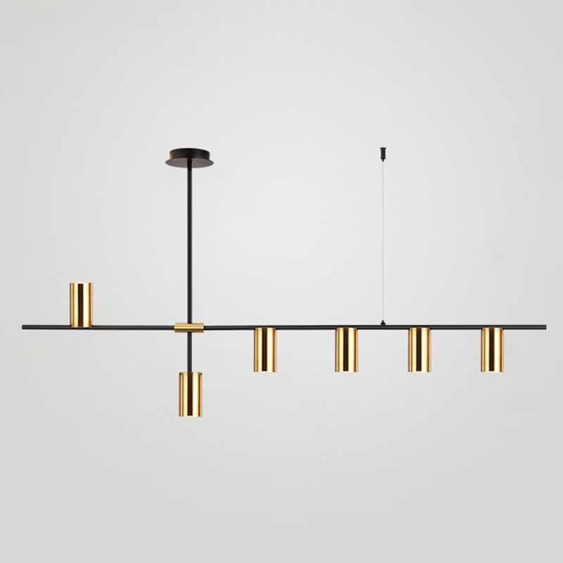 Cilindri della metà del secolo Luci lampadari dell'isola illuminazione isola metallica