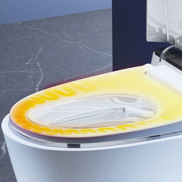 Contemporary One Piece Toilet Concealed Tank Toilet Bowl with Seat for Washroom